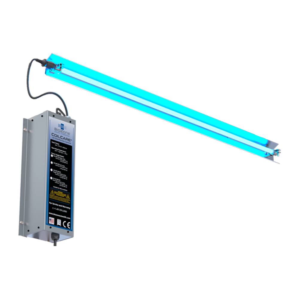 CCX24HO-1L | BZ | Sistema com 1 lâmpada UV-C germicida de 24" para desinfecção de serpentina com reator, clip e refletor