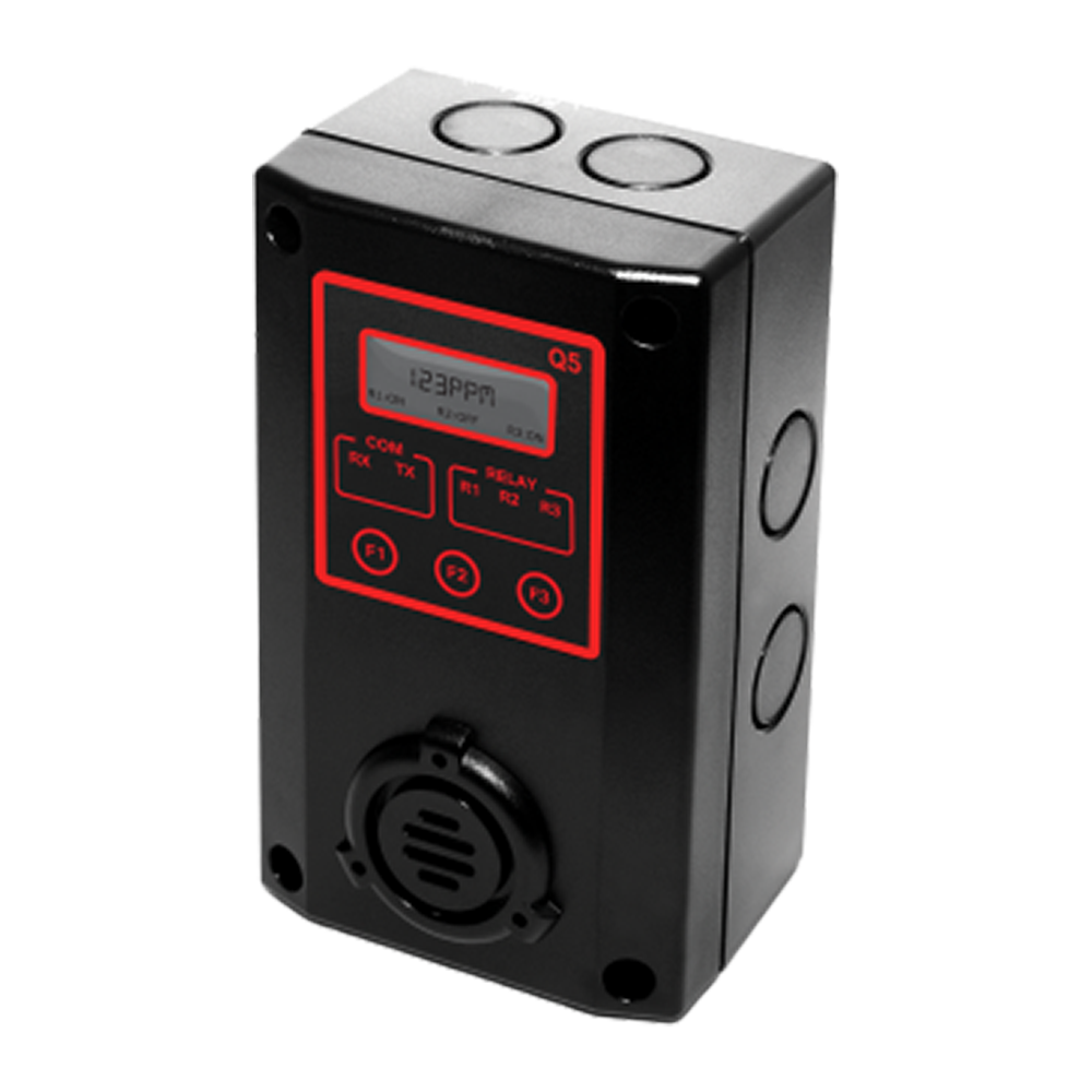 Q5-O2-25V-0-X | ACI | Sensor de gás oxigênio (4-20mA ou 2-10V) com 3 saídas à relé, proteção NEMA 4X e display LCD