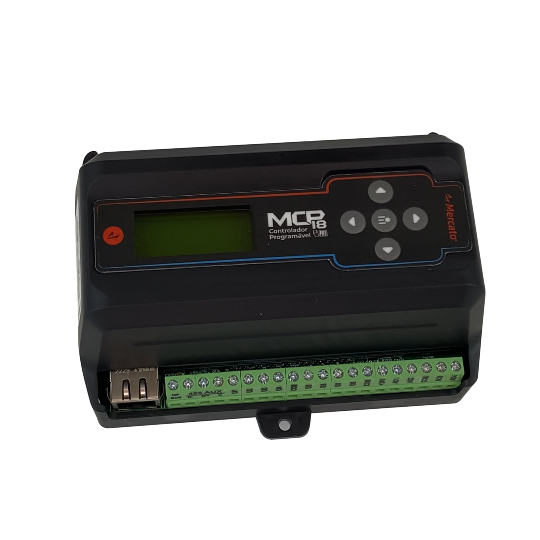MCP18-PRO | MERCATO | Controlador programável com protocolo BACnet, Modbus e MPBus (8UI, 6DO, 4AO)