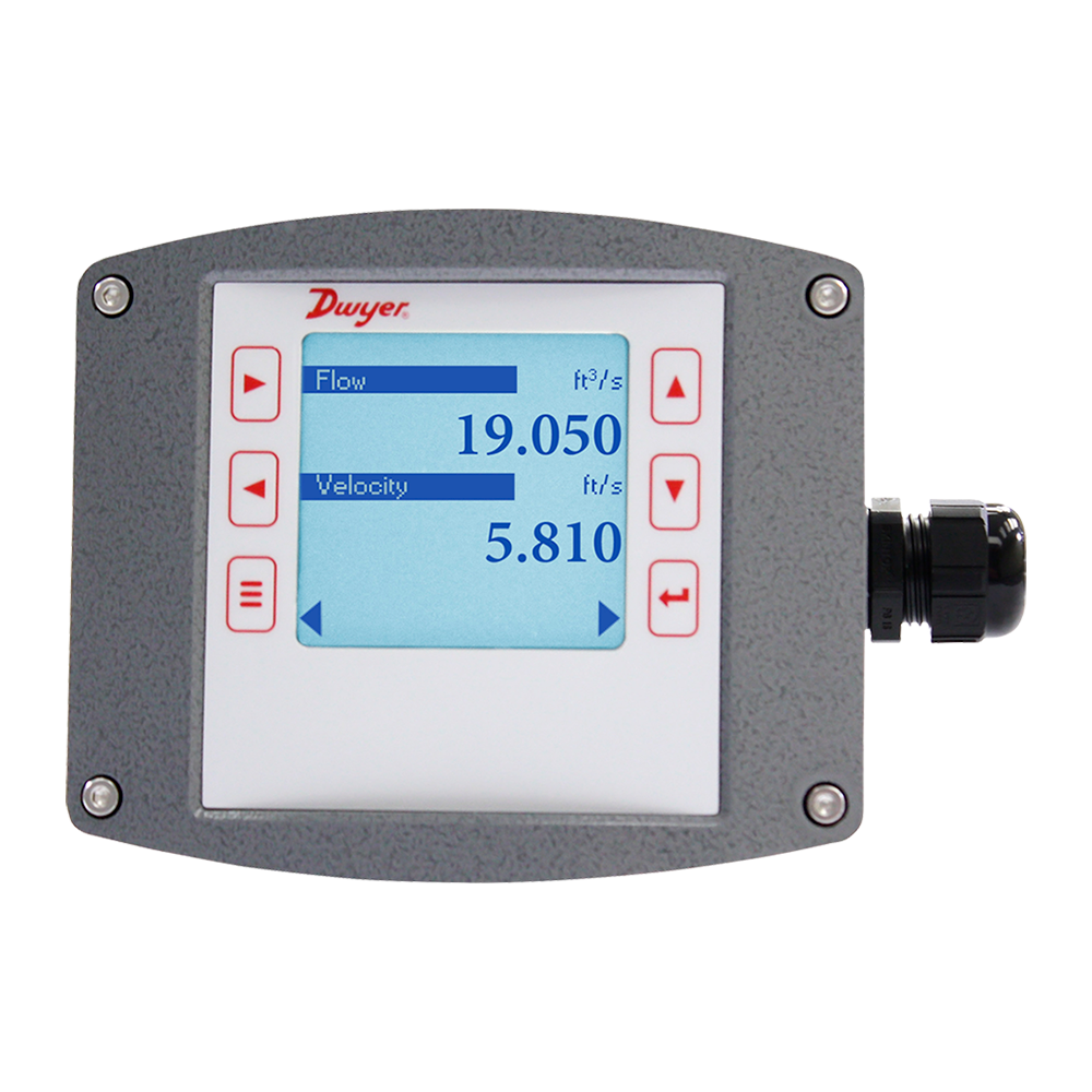 IEF-HN-CND-COM-LCD | DWYER | Sensor de vazão (4-20mA ou 0-5/10V) eletromagnético de inserção para tubulação de 4 a 10" com comunicação Modbus e BACnet e display LCD