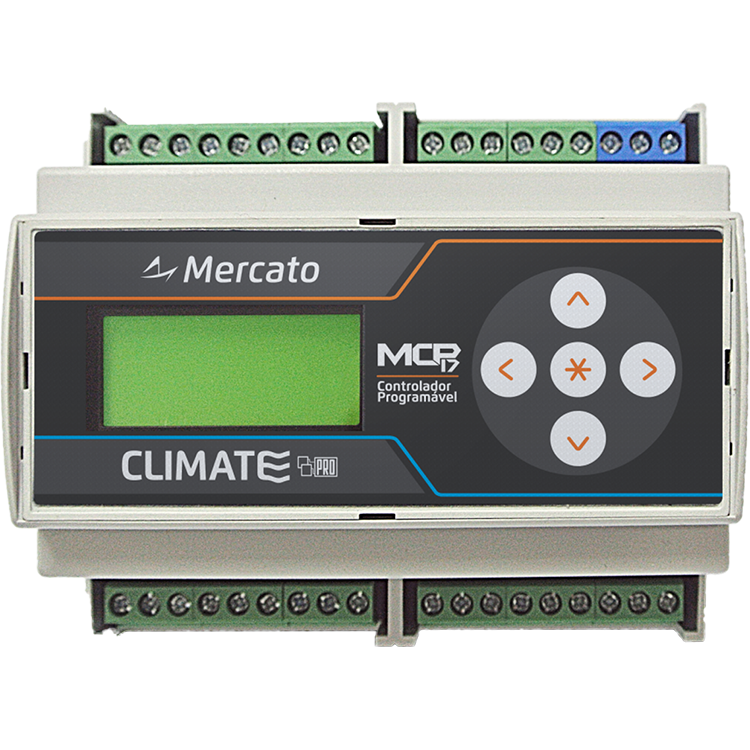 MCP17-PRO | MERCATO | Controlador programável com protocolo BACnet e Modbus (8UI, 6DO, 3AO)