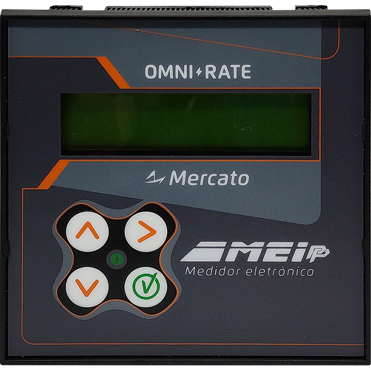 MEI-PP-B | MERCATO | Medidor Eletrônico de Energia e Insumos para porta de painel BACnet