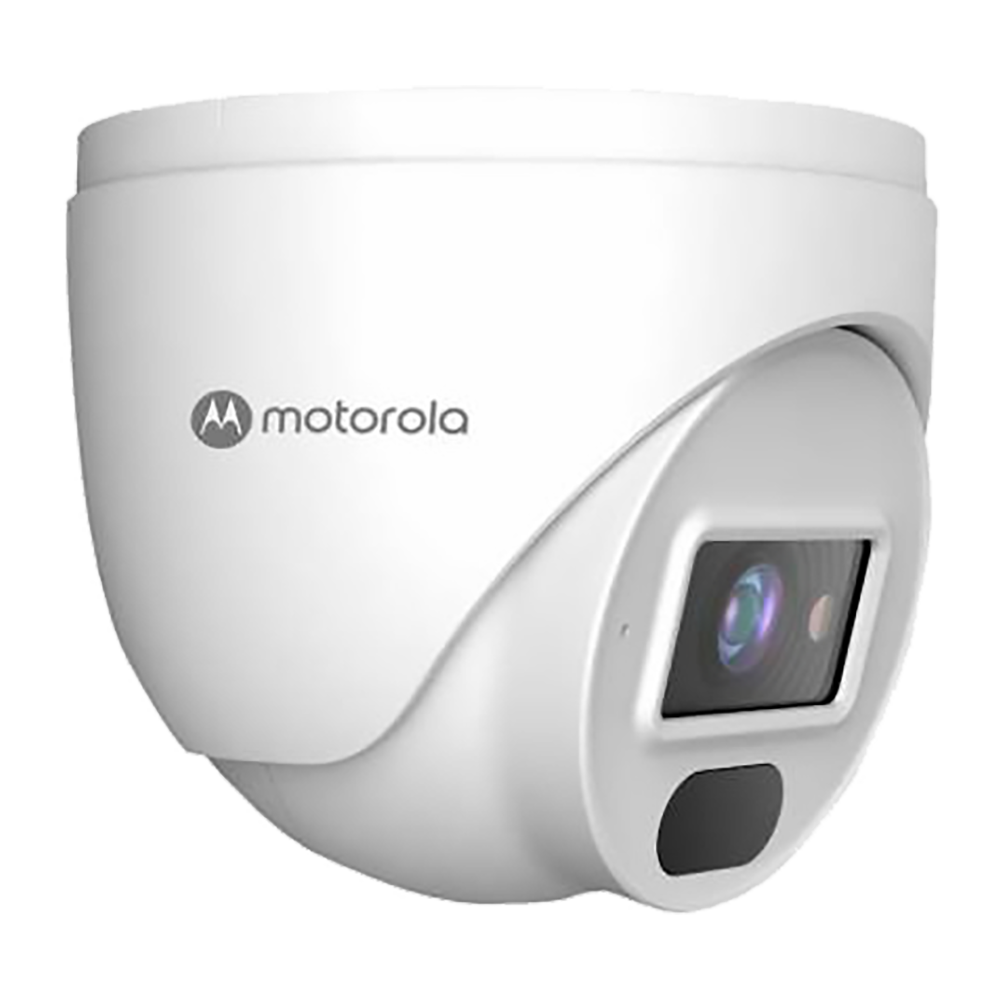 MTIDM024602 | MOTOROLA | Câmera IP tipo Dome de 4MP em metal e plástico com lente de 3.6mm, IR de 20 metros e PoE