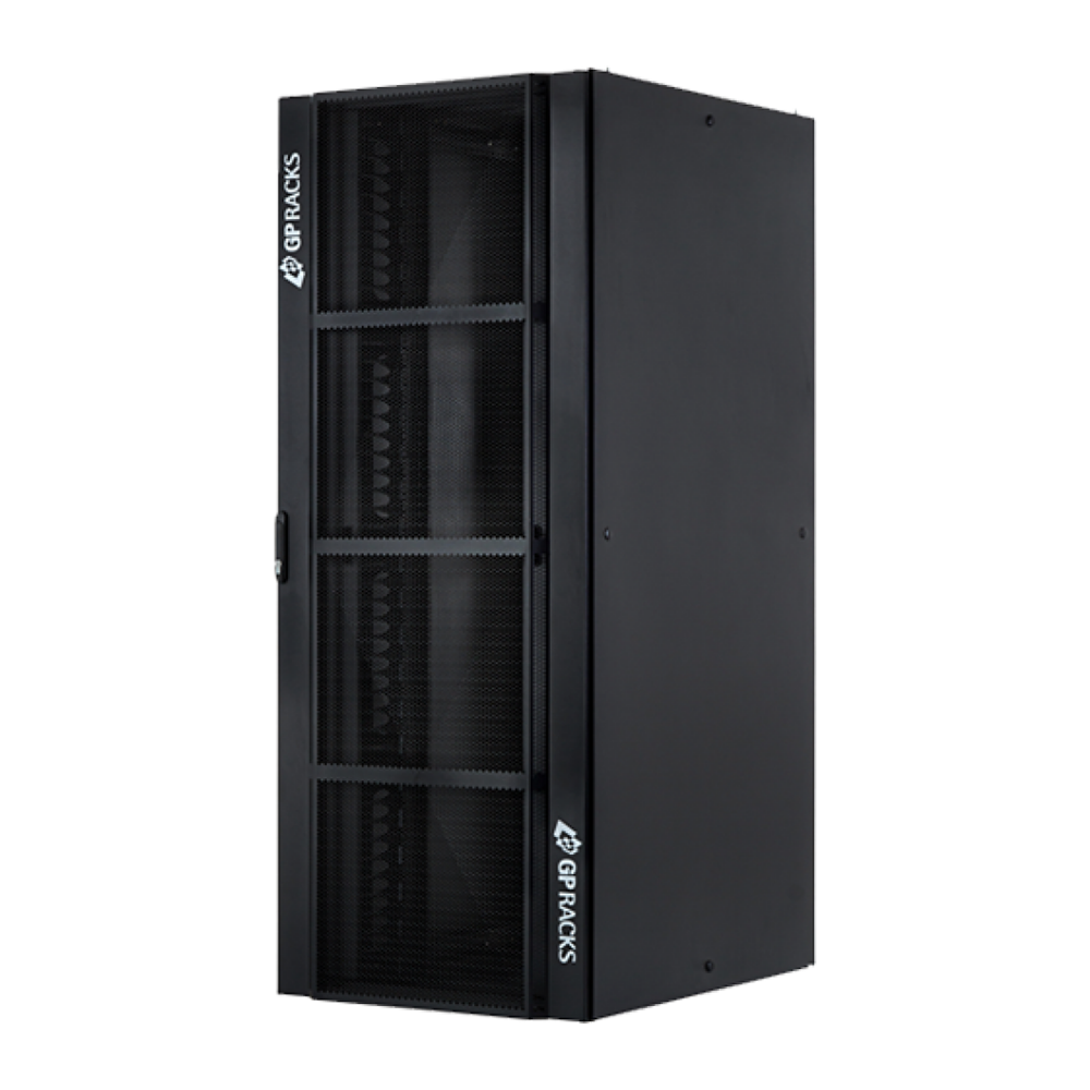 SVS2B4560111 | GP RACKS | Rack Server de 45U x 600 x 1100mm com portas perfuradas ebi-partidas frontal e traseira